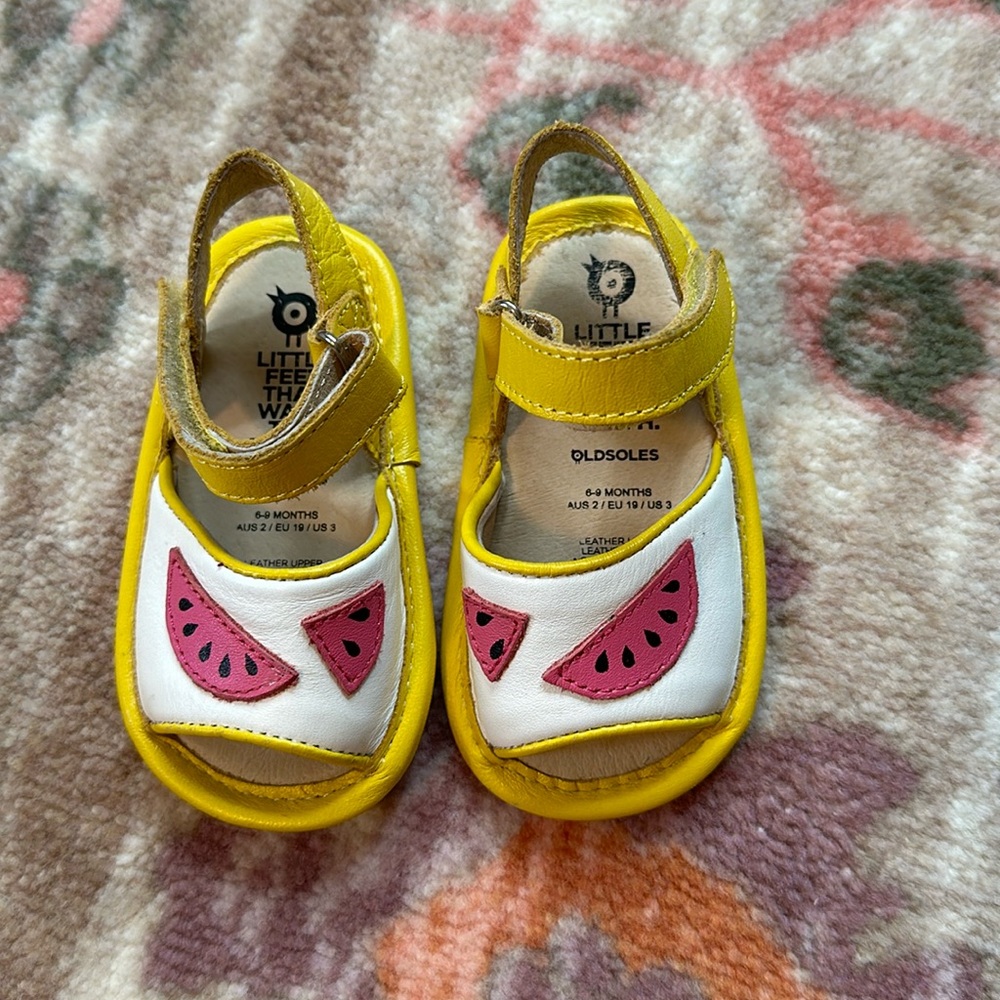 OLD SOLES GIRL'S WATERMELON SANDALS
